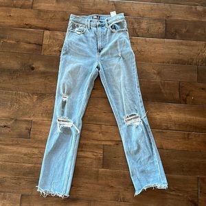 Abercrombie Ultra high rise straight jean